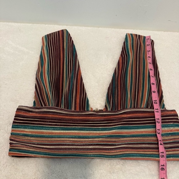 12TH TRIBE High Tide Striped Plisse Pants set  size L - Picture 12 of 16